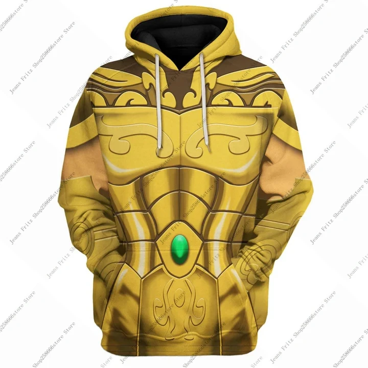 Popular Cosplay Anime Saint Seiya 3D printing Men hoodie Street Harajuku Children T-shirt Men's Sports Cosplay Sweatshirt