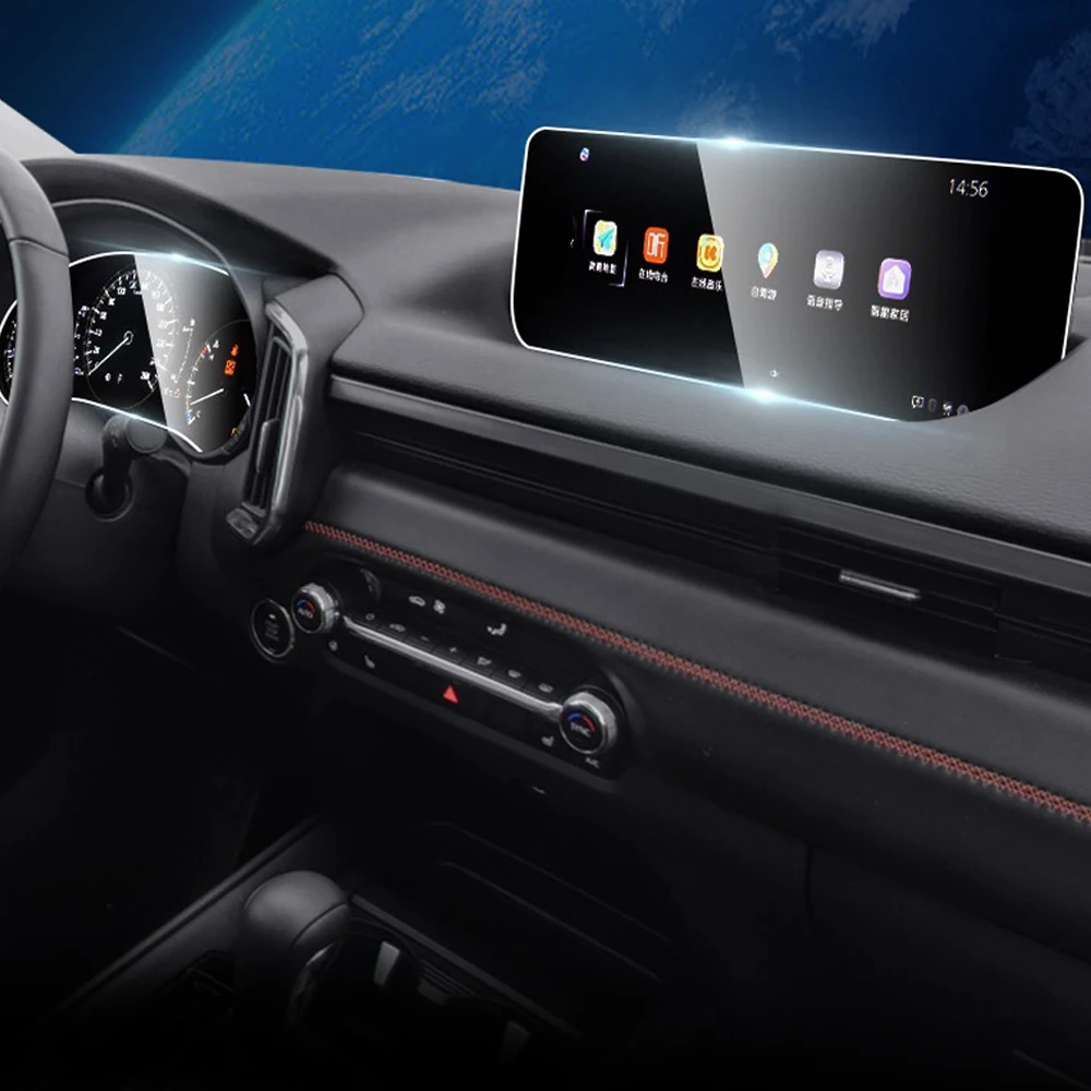 

For Mazda CX50 2023 GPS Navigation Screen Steel Protective Film LCD Screen Film Tempered Glass Instrument Panel Film