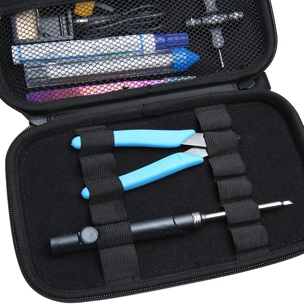 iFlight Tool Storage Bag W/ FPV Soldering Iron Kit Wrench/Iron/Soldering Pen/Tin Wire/ Tweezers/Cutting Pliers Tool Handbag Bag