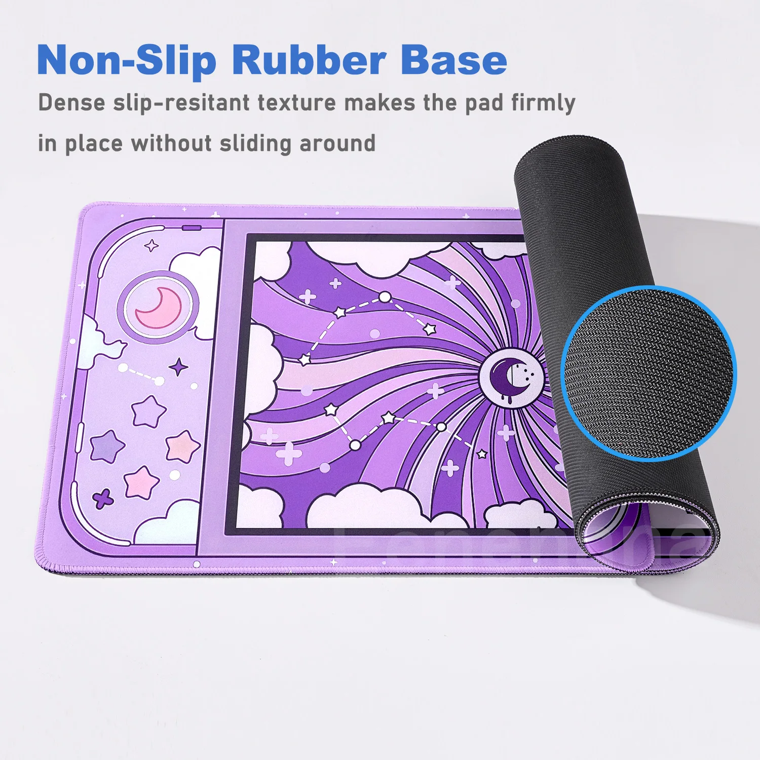Blue Pink Clouds Gaming Mouse Pad Large Switch Moon Rubber Laptop DeskMat Office XXL HD Keyboard Expansion Pad Gamer Accessories