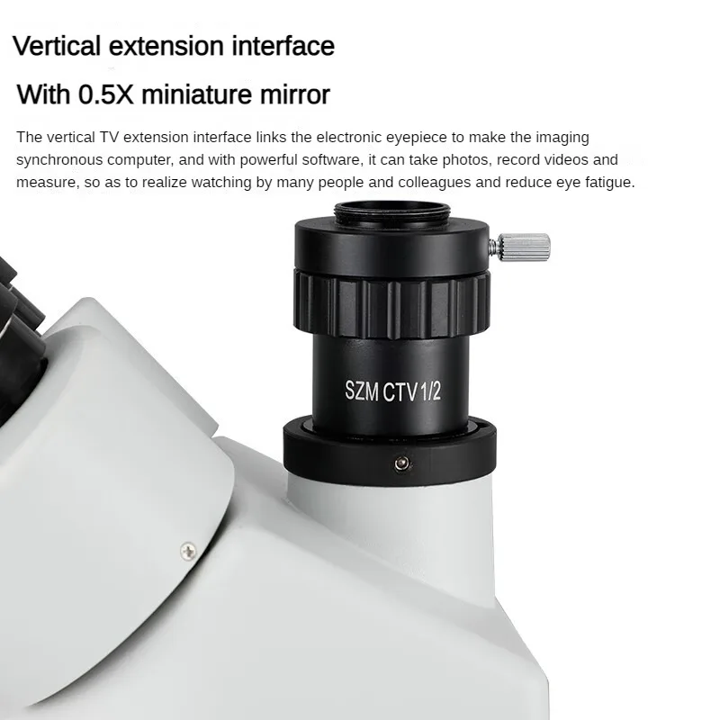 Microscopio trinocular estéreo industrial con zoom continuo para soldadura de reparación de teléfonos