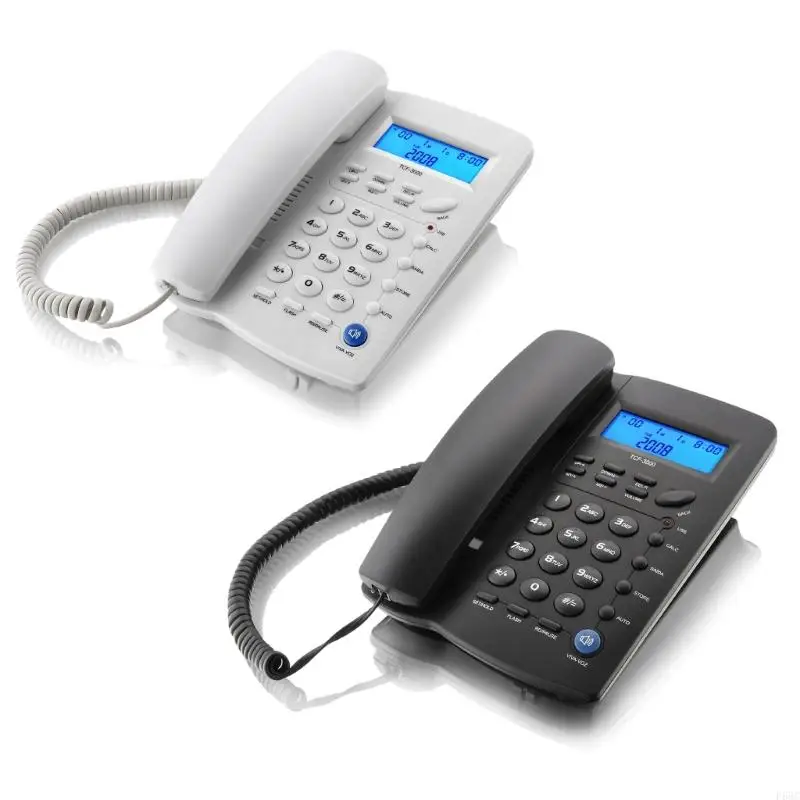 920L Corded Phone for Home Office Hotel Landline Telephone Speakerphone Caller Redial Light Business Landline Phone