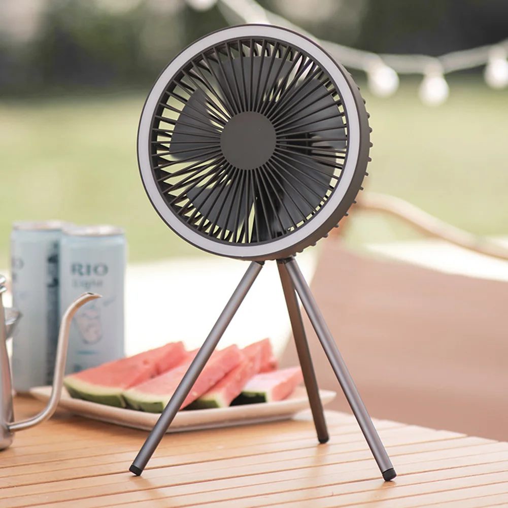 Desk Stand Air Cooling Fan with Detachable Tripod Outdoor Camping Ceiling Fan
