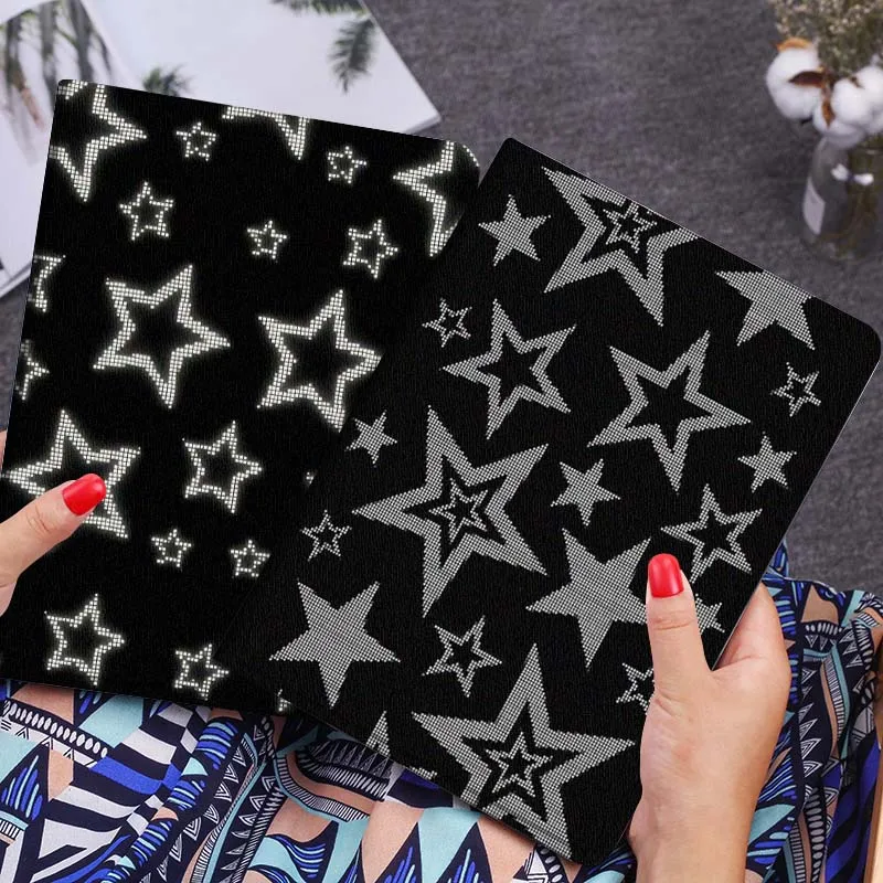 

Cartoon Gray Star Pattern Gift Tablet Case For Huawei Honor MatePad MediaPad Air 5 6 7 11 V6 V7 V8 V9 X9 X8 T10 T10s C5e T5