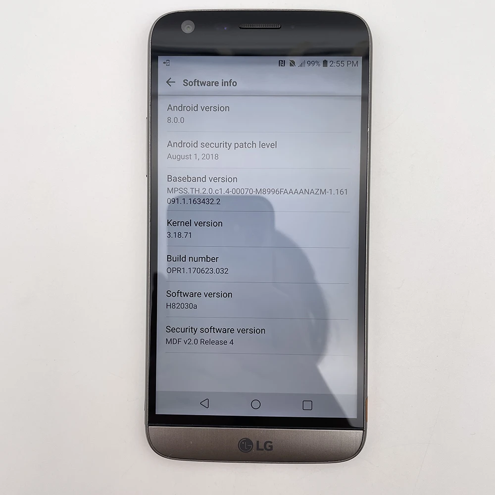 هاتف LG G5 H850 الأصلي المستخدم 4G غير مقفول 5.3 "32GB ROM 16MP Android NFC الهواتف الذكية حالة جيدة