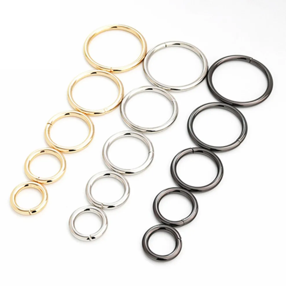

15/19/25/32/38/50mm Metal O Ring Buckles Bag Strap Rings Belt Webbing Clasps Adjuster Buckle DIY Hardware Accessories