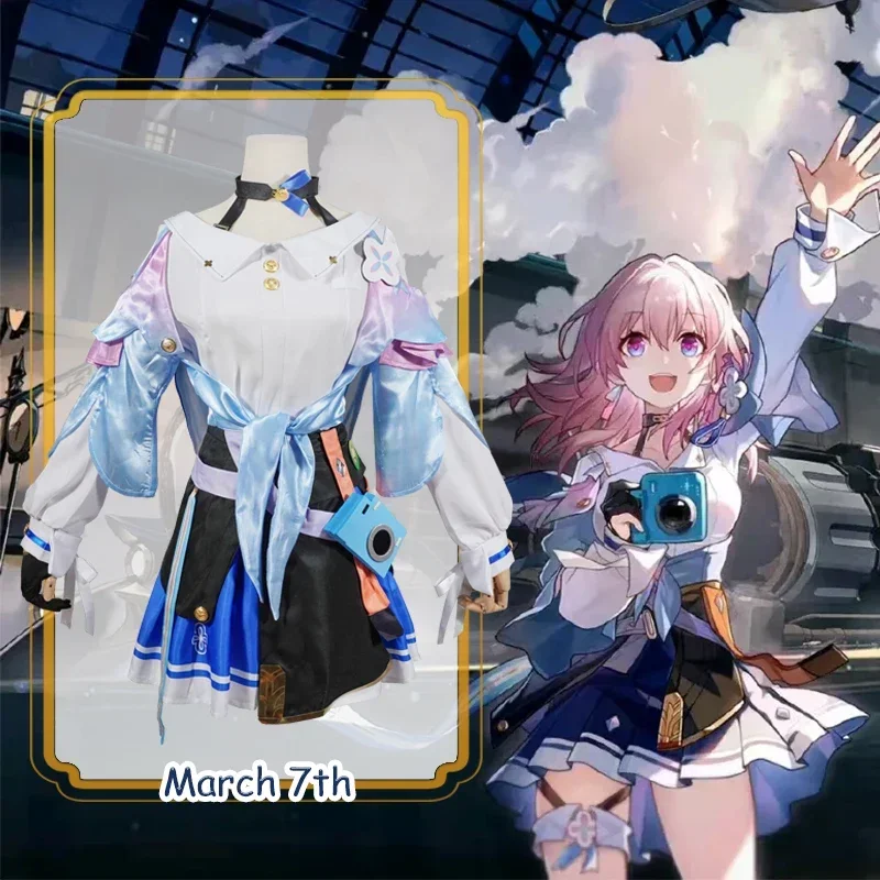 7 Maart Cosplay Kostuum Honkai Star Rail Carnaval Uniform Pruik Anime Halloween Kostuums Mannen Spel