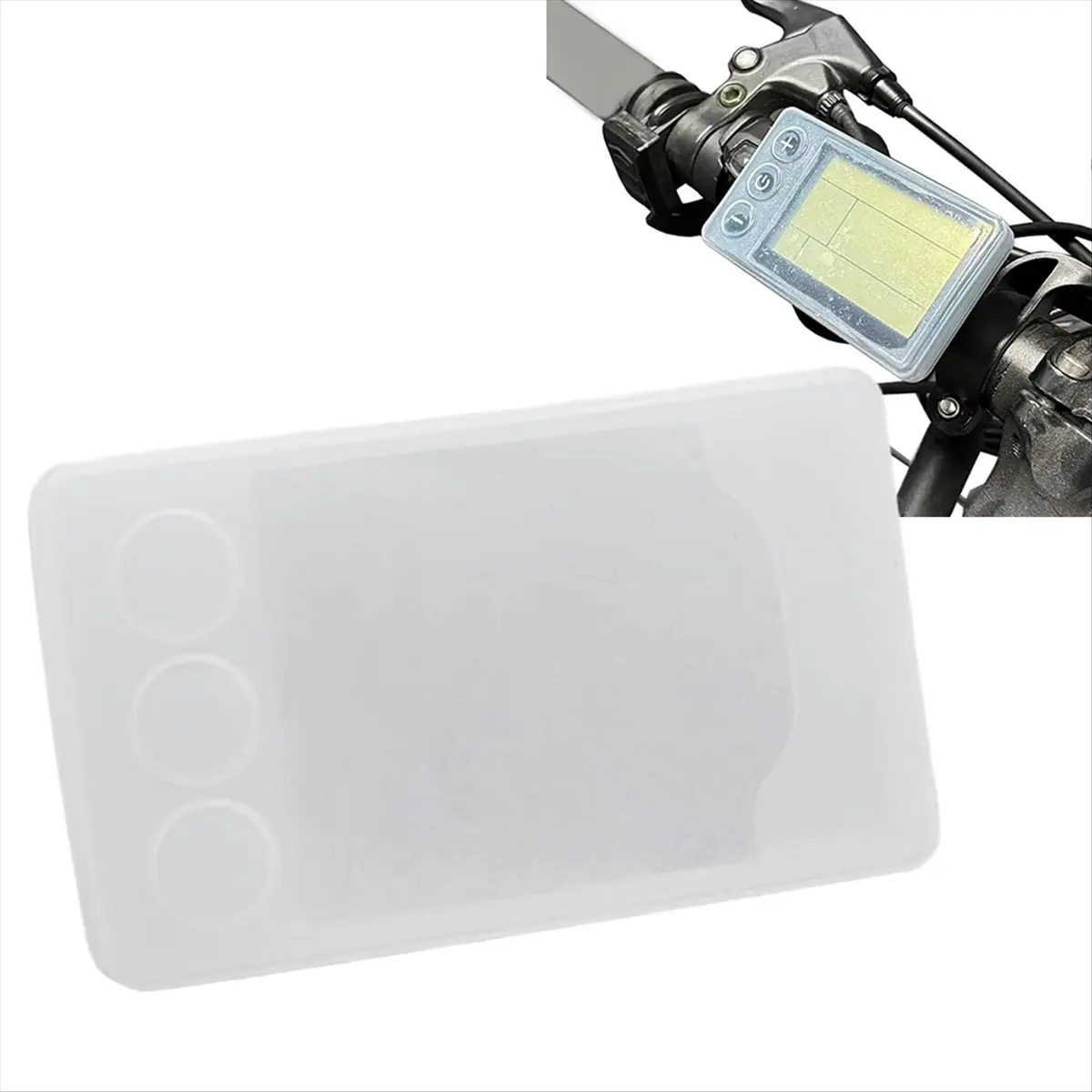 ●Electric Bike Display Silicone Case for S866 LCD Display Scooter Control Panel Dust Cover Electric Scooter Accessories