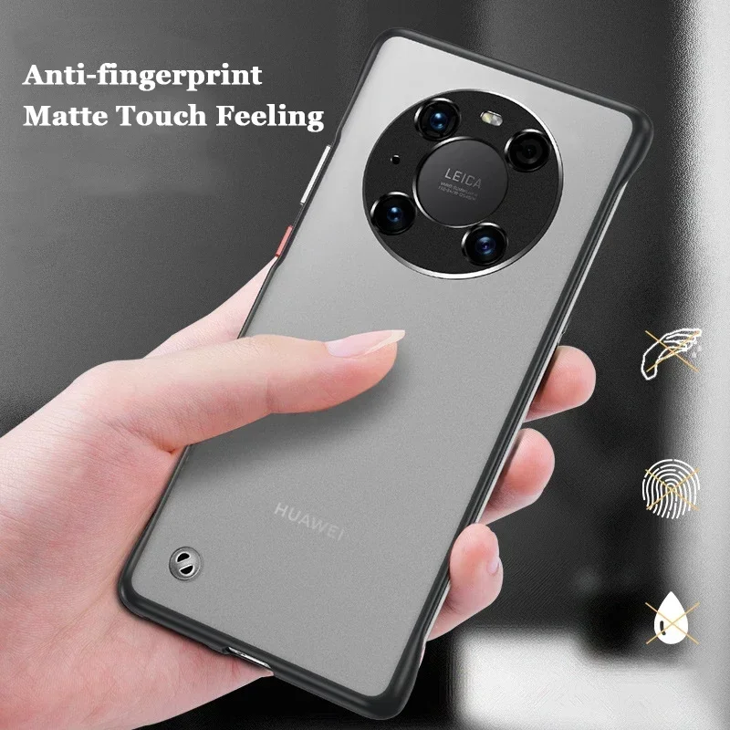 For Honor Magic 6 Pro Frameless Translucent Case For Magic 7 Pro 7 Lite 6 5 4 Matte PC Hard Protection Thin Ring lanyard Cover