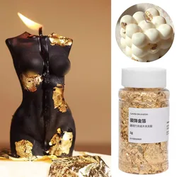 2g Gold Foil Paper Flakes Aluminum Sticker Glitter Epoxy Resin Decor Foils Candle Gold Foils Decorative Candle Making Materials