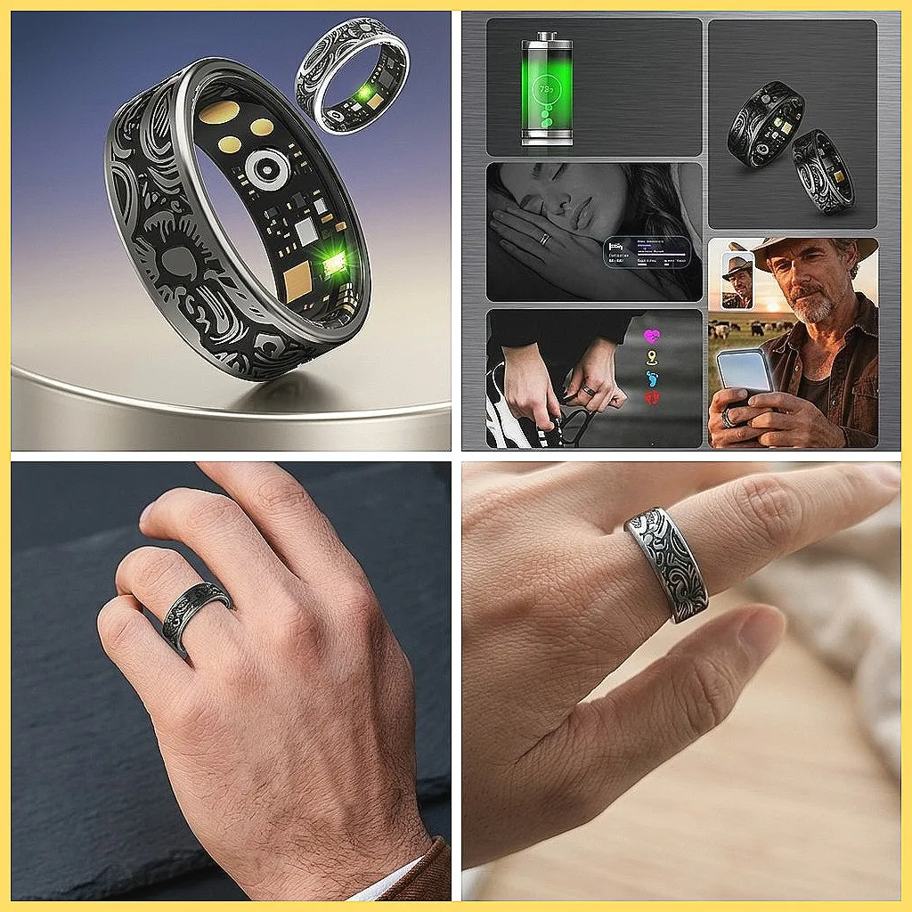 

Умное кольцо-трекер активности с мониторингом сердечного ритма, артериального давления и сна, счетчик шагов, водонепроницаемое, для мужчин и женщин