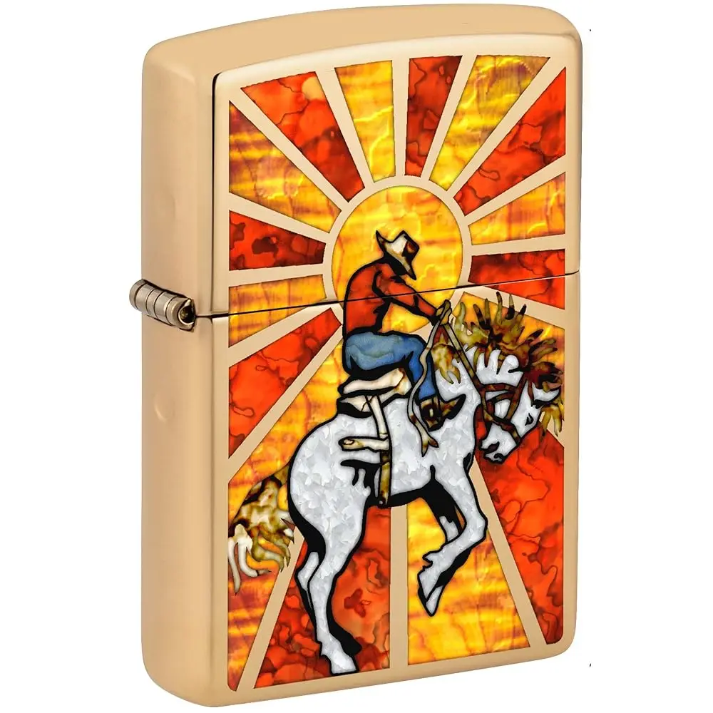 

Ailexpress Recommendation - Lighter, Fusion Bucking Bronco and Cowboy - High Polish Brass 81142
