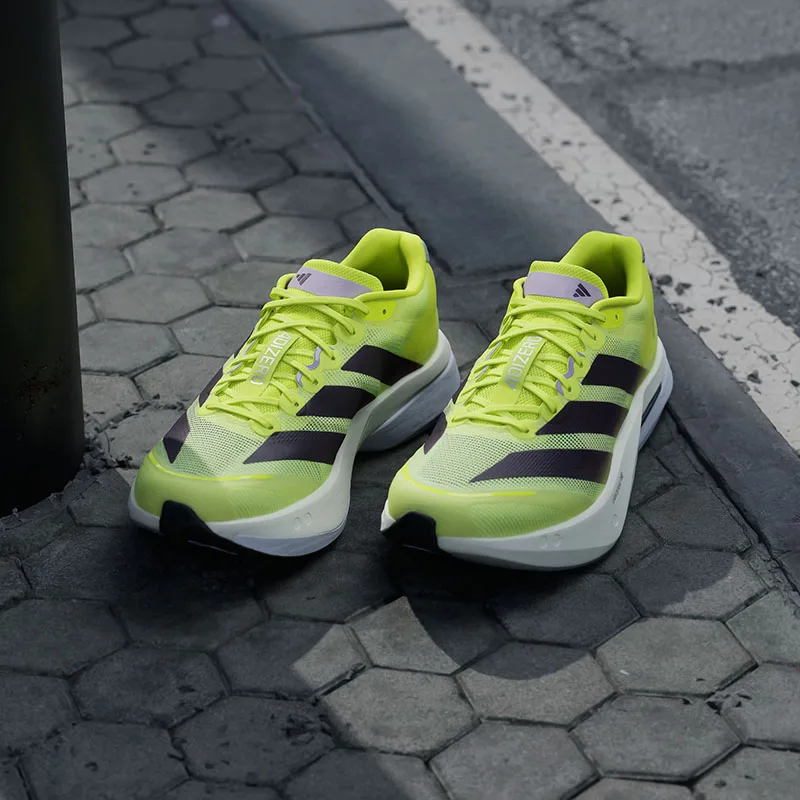 Adidas Men Racing Sneakers Jp9251 Carbon Fiber Column LIGHTSTRIKE PRO Cushion Continental Rubber Outsole Running Shoes