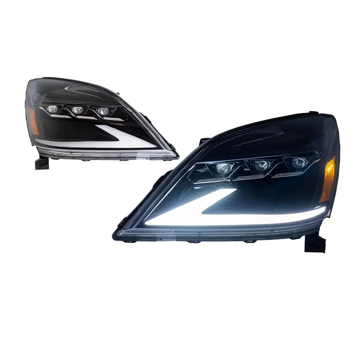 

ATV&UTVCar Front Lamps for Lexus GX470 2003-2009 LED Auto Headlights Assembly Upgrade High Quality Dynamic 3 Projector Lens Acce