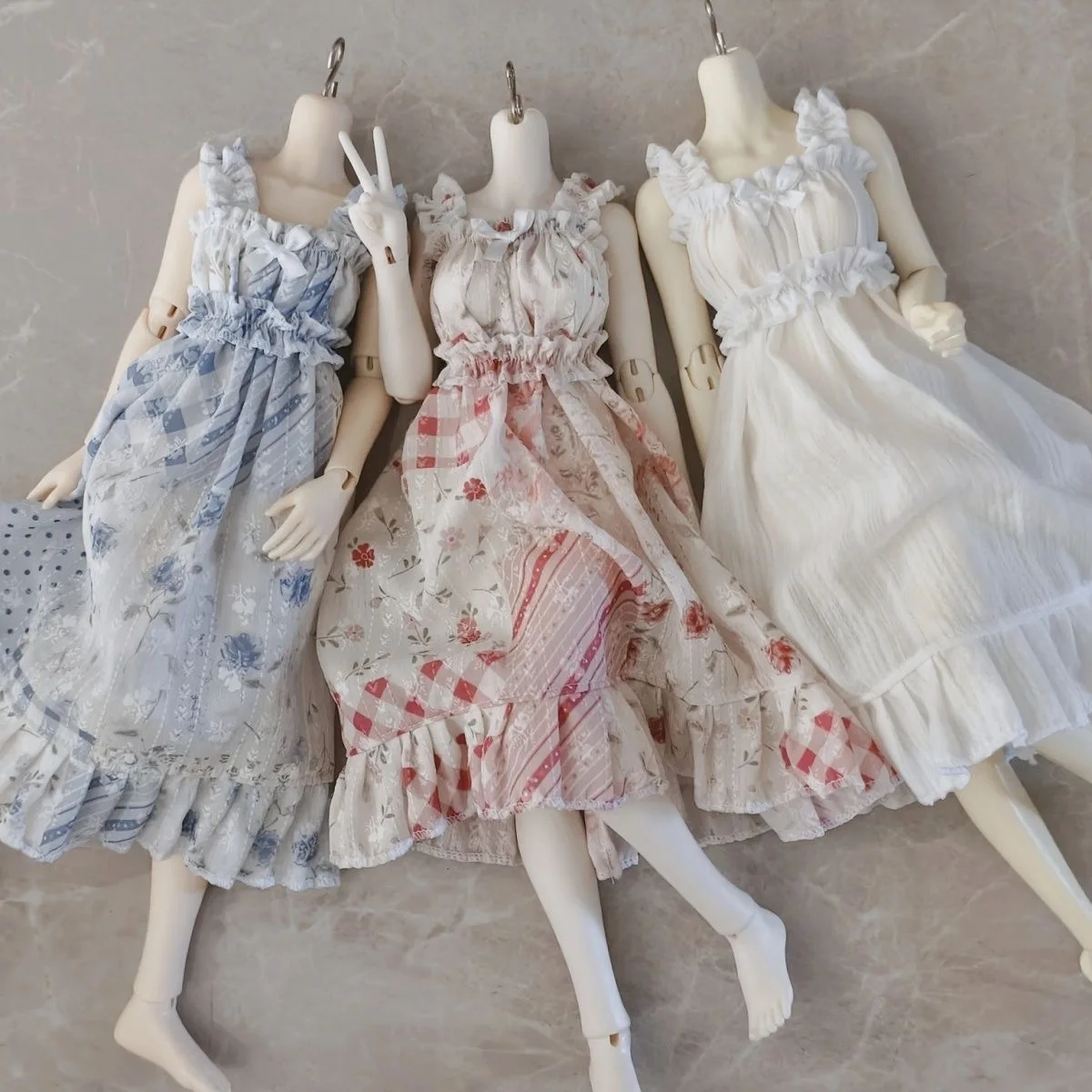 （customization 30day）BJD doll clothes suitable for 1/3 1/4  size white Skirt set clothes set doll accessories (1 points)