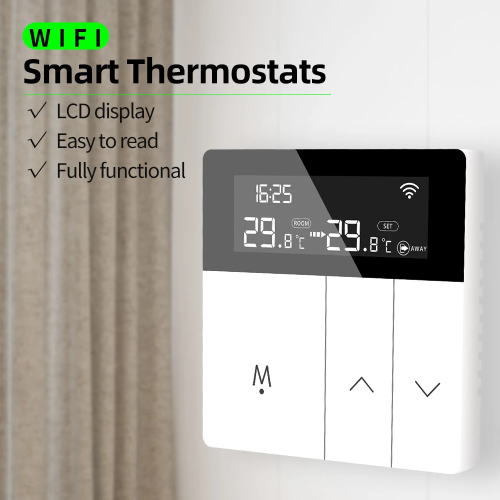 16A Tuya WiFi Smart Thermostat Electric Floor Heating Intelligent Digital Temperature Controller For Floor Heating System