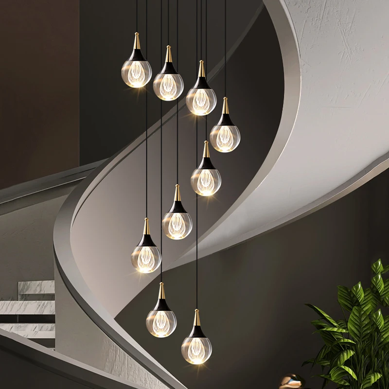 

Nordic home decor dining room Pendant lamp lights indoor lighting stair lamp hanging light chandelier lamps for living room