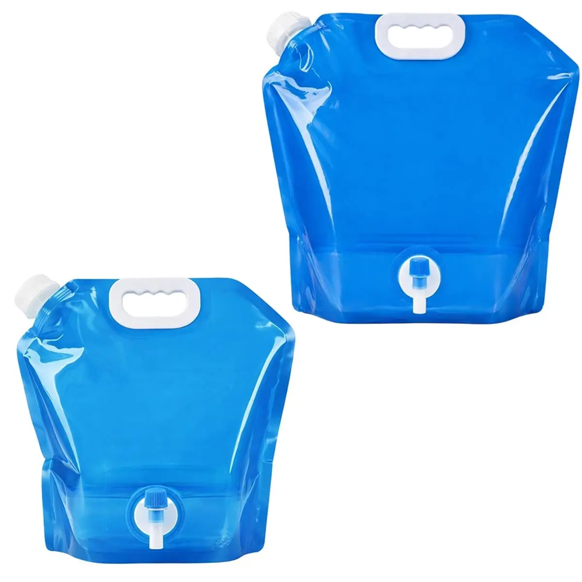 T22C Foldable Water Container with Tap for Camping, Portable Water Storage Solution, 5L and 10L