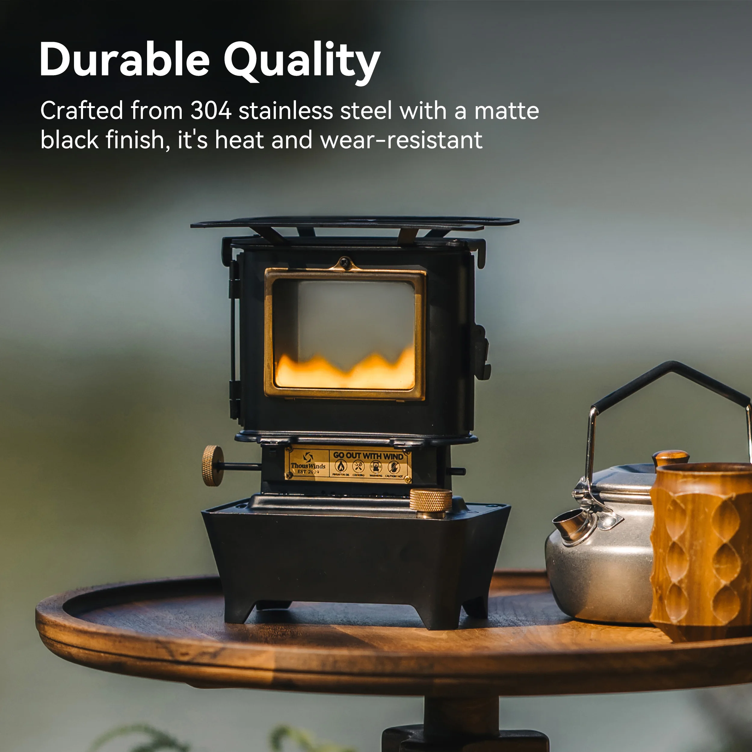 Thous Winds Firedance Oil Lamp Stove Portable Outdoor Camping Lantern Emotion Retro Lights for Picnic Backpack Camping Supplies