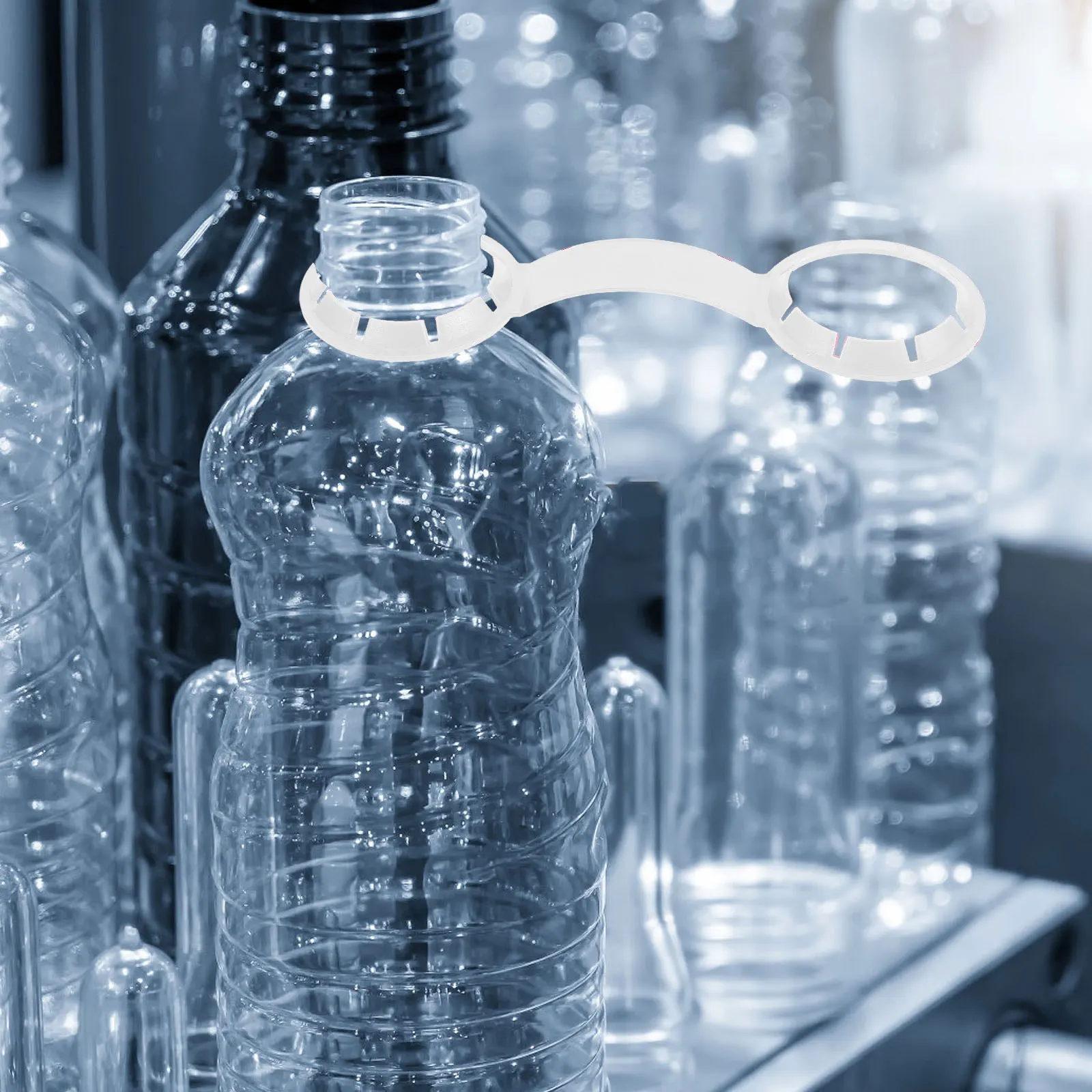 

100pcs Beverage Handle Buckles Durable Smooth Edges Easy Assembly Water Bottle Lifting Handle For Home Factory Use Drink Bottle