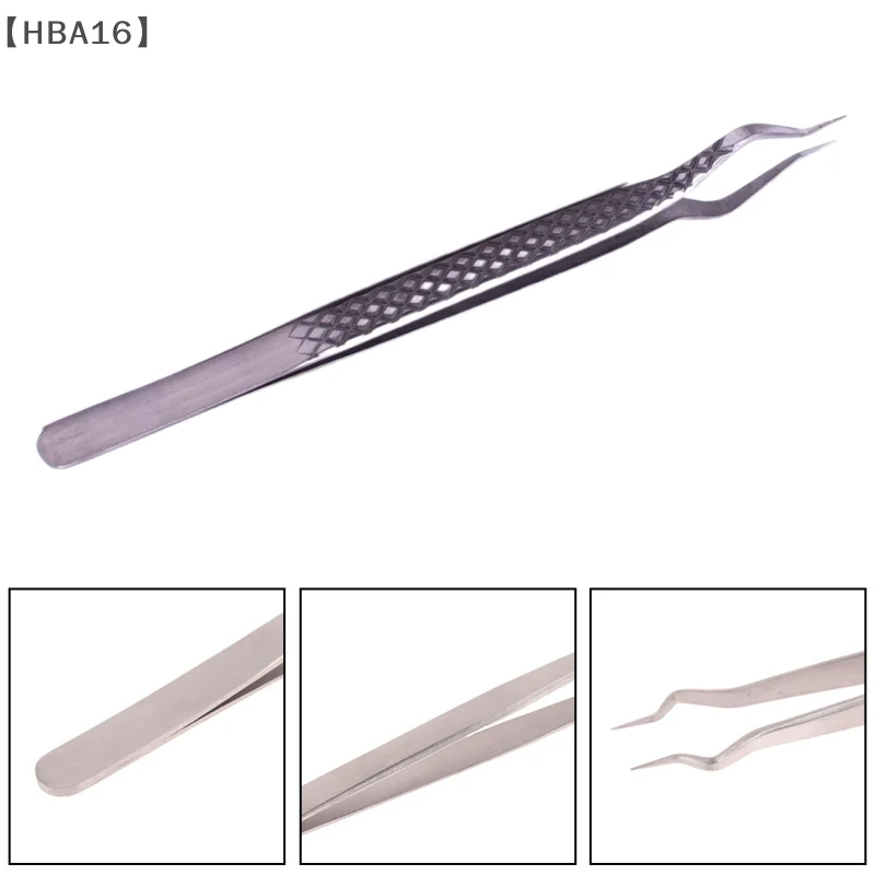 〔HBA16〕Precyzyjne pęsety do przedłużania rzęs z izolacją, strategiczny kąt otwierania, separator do przedłużania rzęs, narzędzia do makijażu