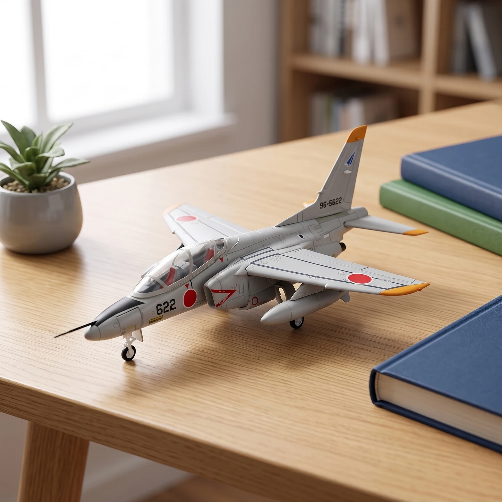 T-4 Trainer Aircraft Model Compact 1 100 Scale Alloy Model Realistic Detailed Static Decor for Bookshelf