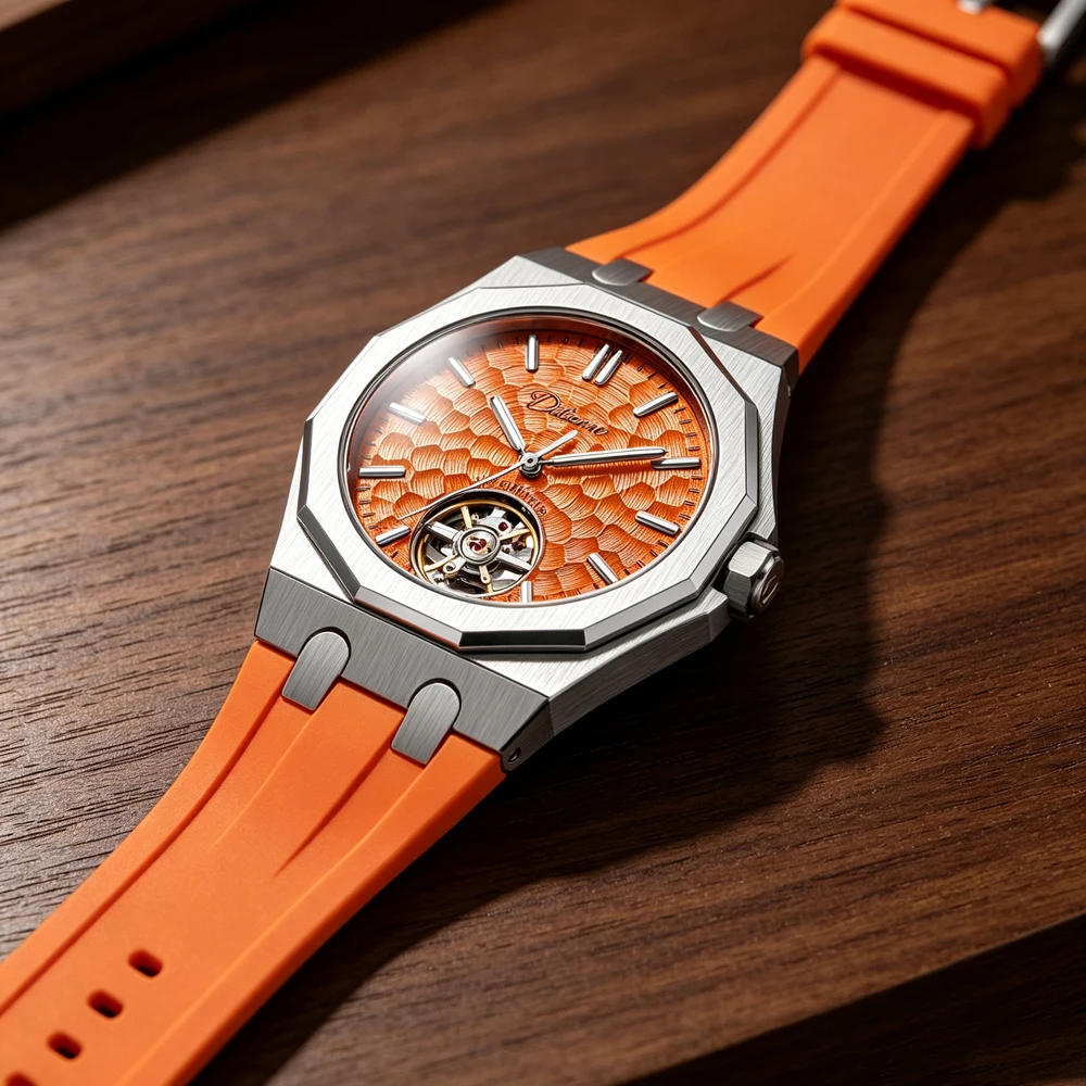 Luxury Men Automatic Watch Ora - Tourbillon Movement Watch ulasan dan harga