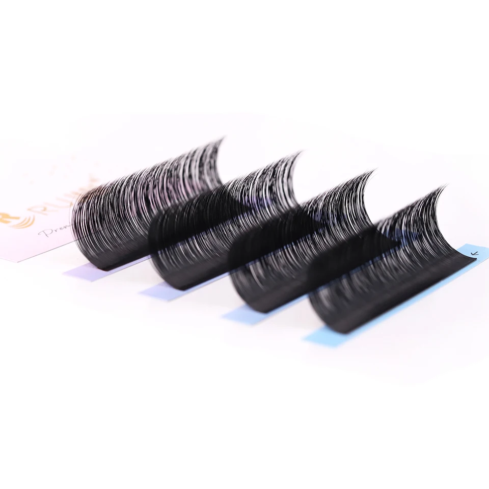 Rujade Long Lash 20mm Individual Eyelash Extensions Faux Mink Classic Lash Trays Soft Volume Cilio False Lash Extension Supplies