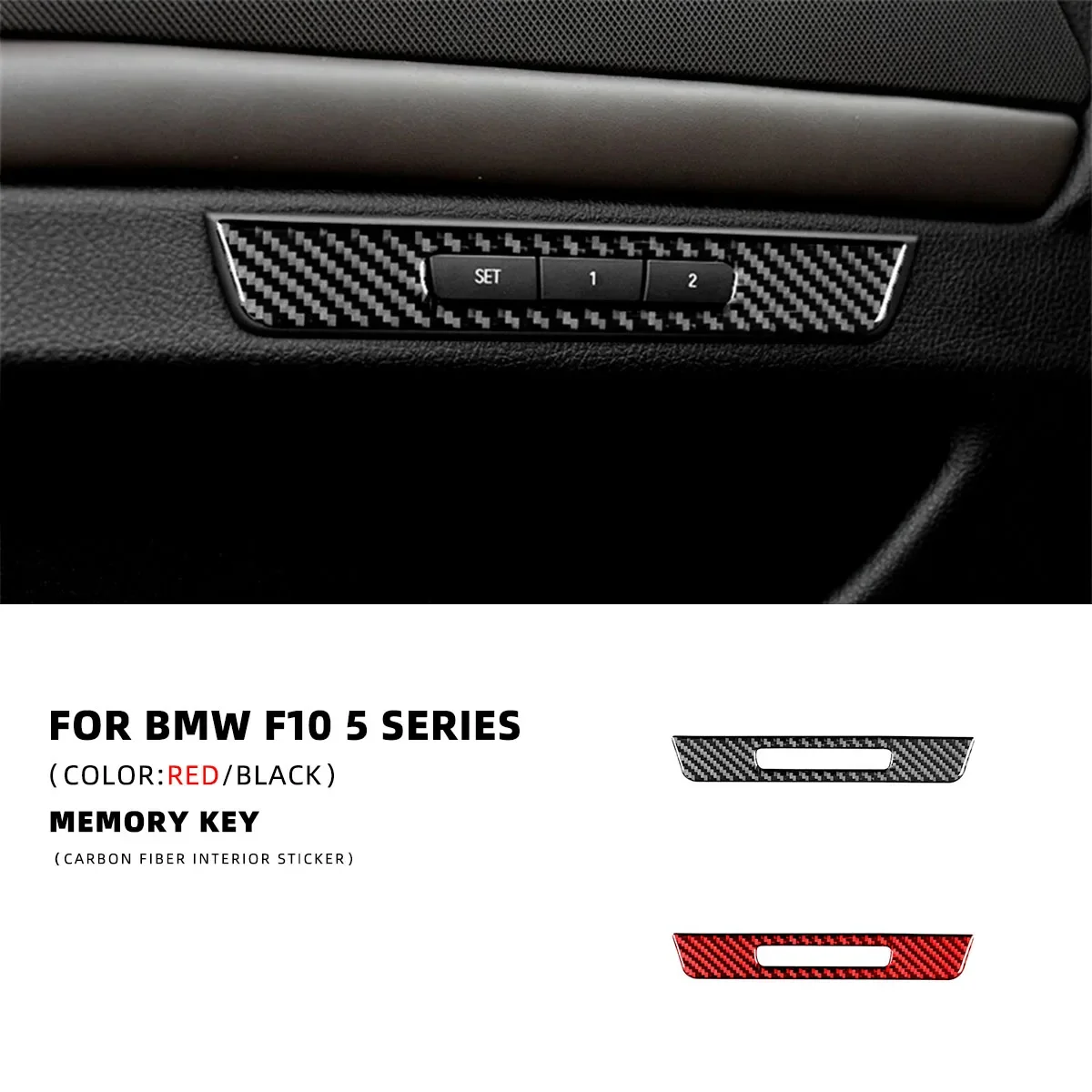 

For Bmw 5 Serie F10 2011-2017 Interior Real Carbon Fiber Accesorios Para Auto Memory Key Car Accesorios Voiture Car Stickers