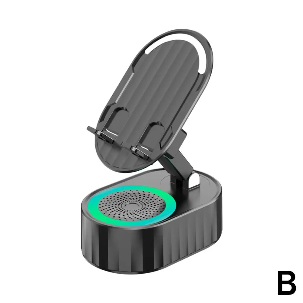 RGB Faltbare Intelligente Sensor Lautsprecher Setzen Und Spielen 9D HiFi Surround Musik Können Als Power Bank Für Handy Halter O3A4