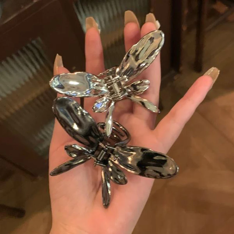 

Ladies' Hair Grab Korean Metal Butterfly Cute Fashionable Sweet Kawaii Versatile Hair Claw Clips High-quality Hair Accessories