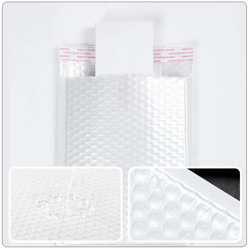 50 Pcs Bag Plastic Envelopes with Closure Portable Multi-function Package Pouches Supply Shipping