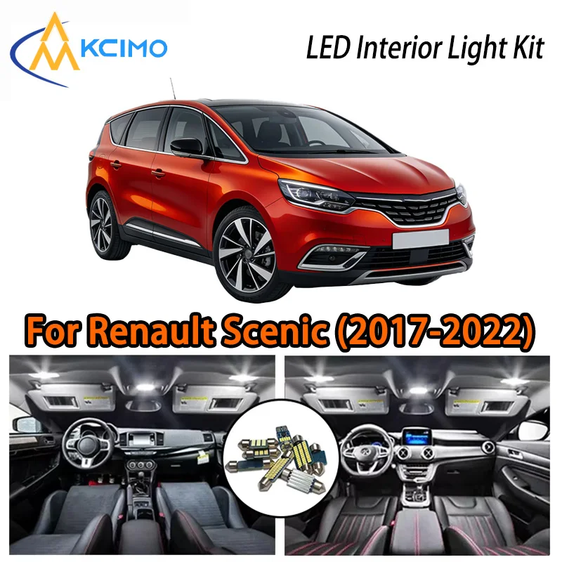 

KCIMO For Renault Scenic/Grand Scenic 4 IV MK4 (2017-2022) Premium LED Interior Kit - 2 Colors , Quick Installation