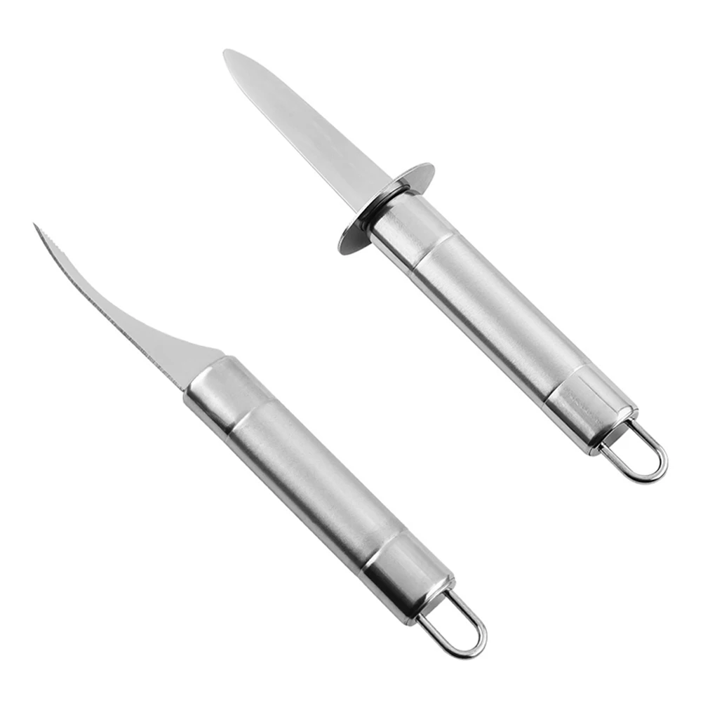 

Stainless Steel Oyster Knife Seafood Ergonomic H Shrimp Line Cleaner Open Shell Tool Lobster Crab Prawn