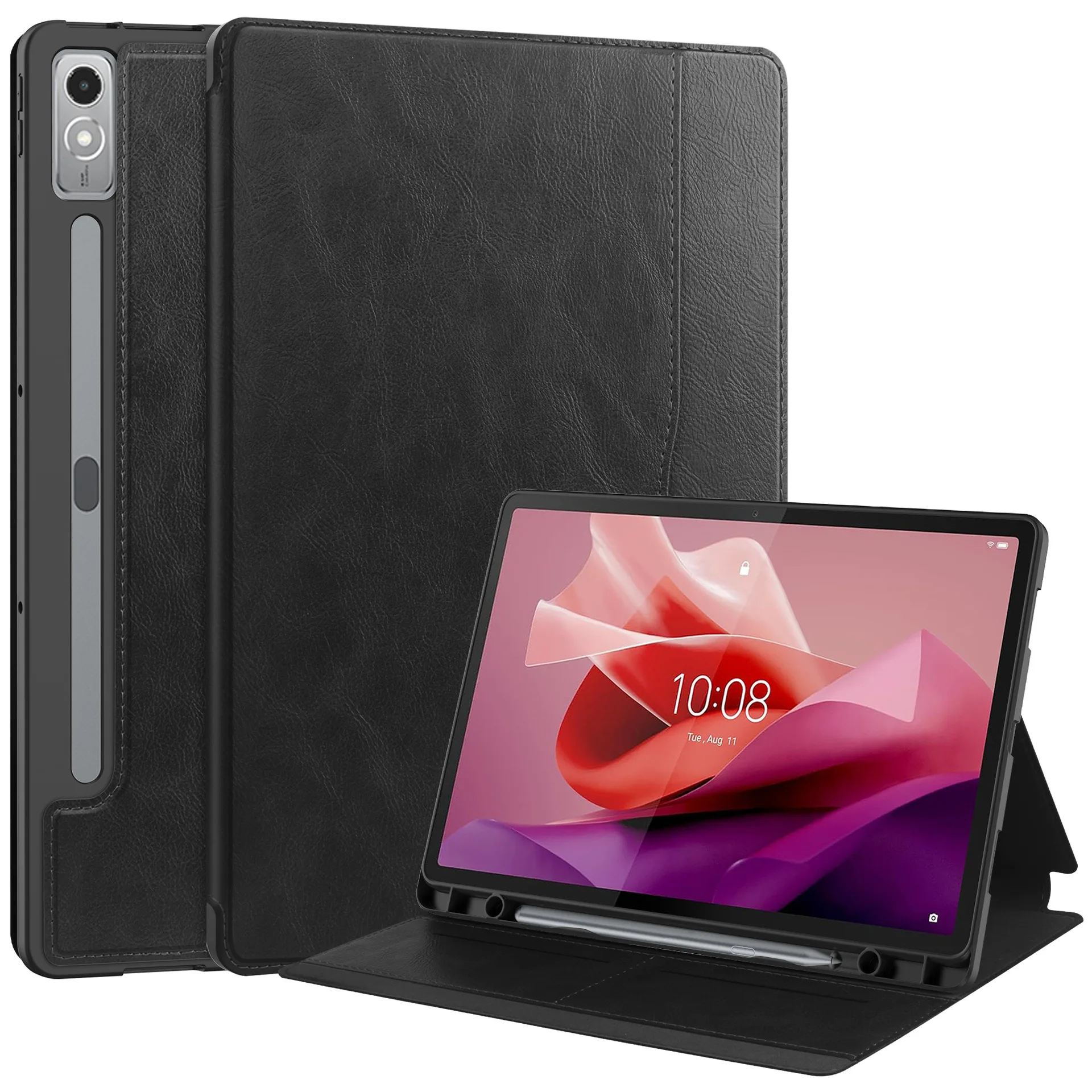 

Защитный чехол для планшета Lenovo Tab P12 TB371FC бизнес-класса со встроенным слотом для ручки P12 12,7 дюймов кожаный чехол противоударный чехол