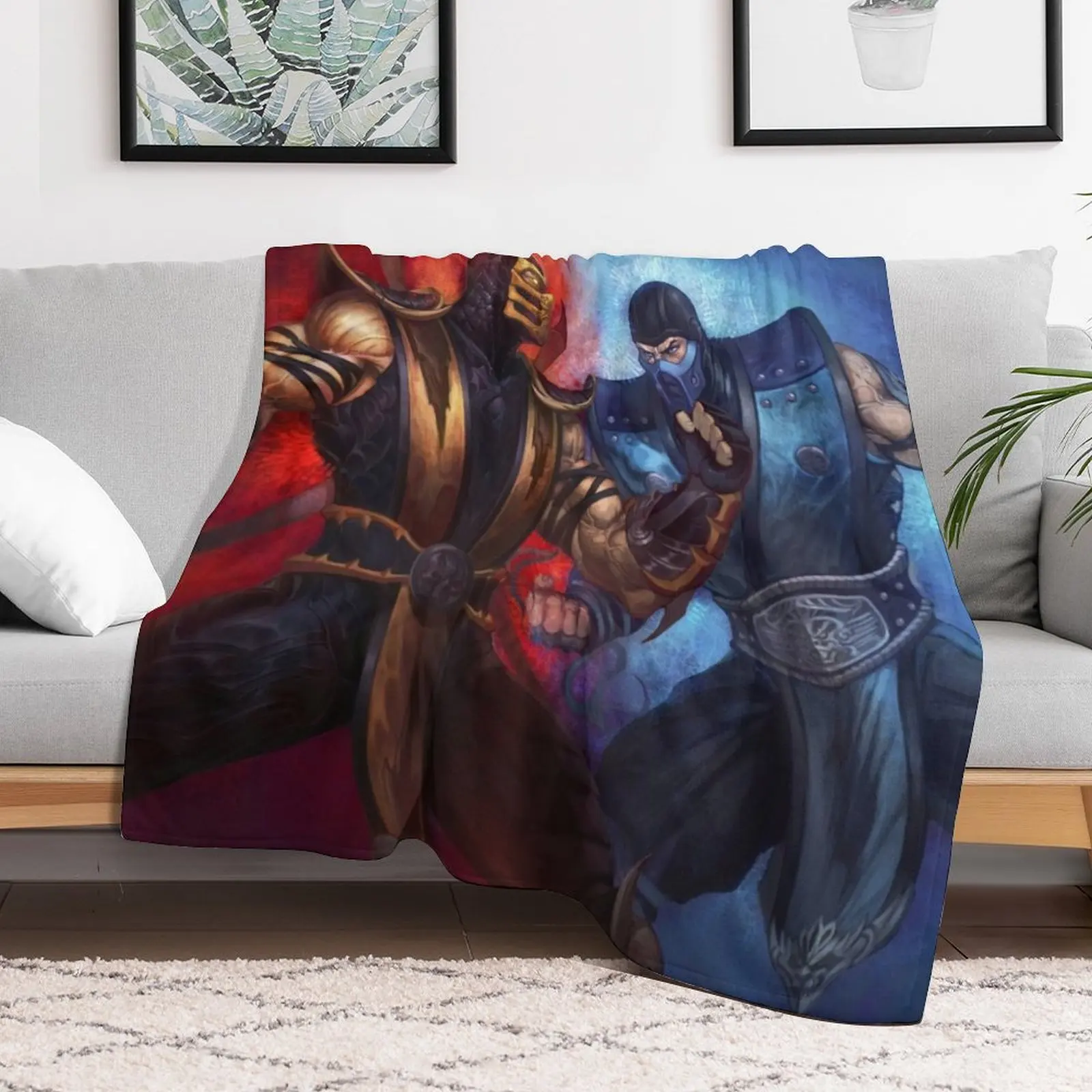 subzero and scorpion Throw Blanket Luxury Thicken Bed Fashionable Blankets For Bed Blankets