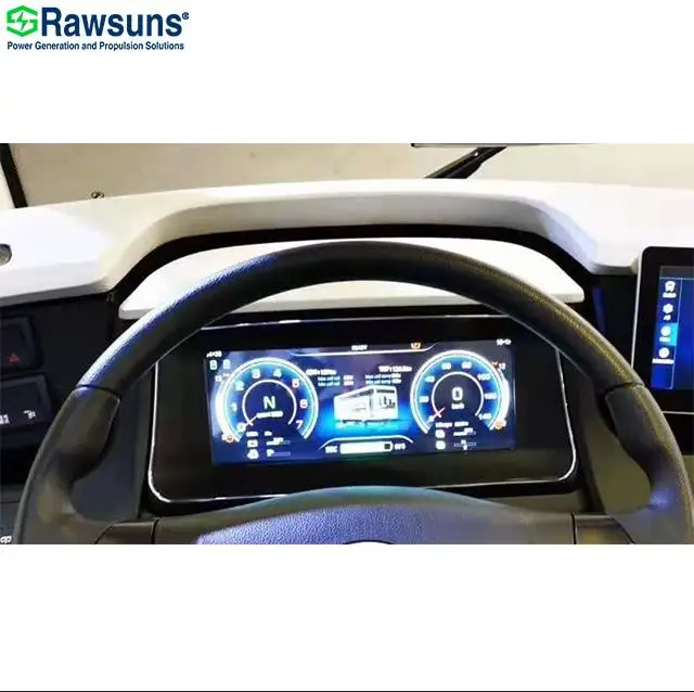 7" 7 Inch TFT LCD or LED Display Coaster Dashboard RDB206 Instrument Panel Auto Meter for Electric Car Truck Bus