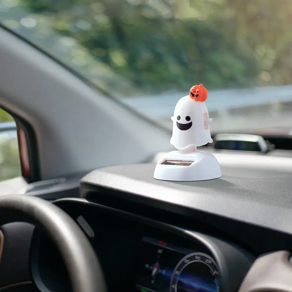 ของตกแต่งรถยนต์ตุ๊กตาหัวสั่นพลังงานแสงอาทิตย์ ดีไซน์สร้างสรรค์ สำหรับฮาโลวีน ปี 2025 สินค้าขายดี ของขวัญสำหรับเด็ก