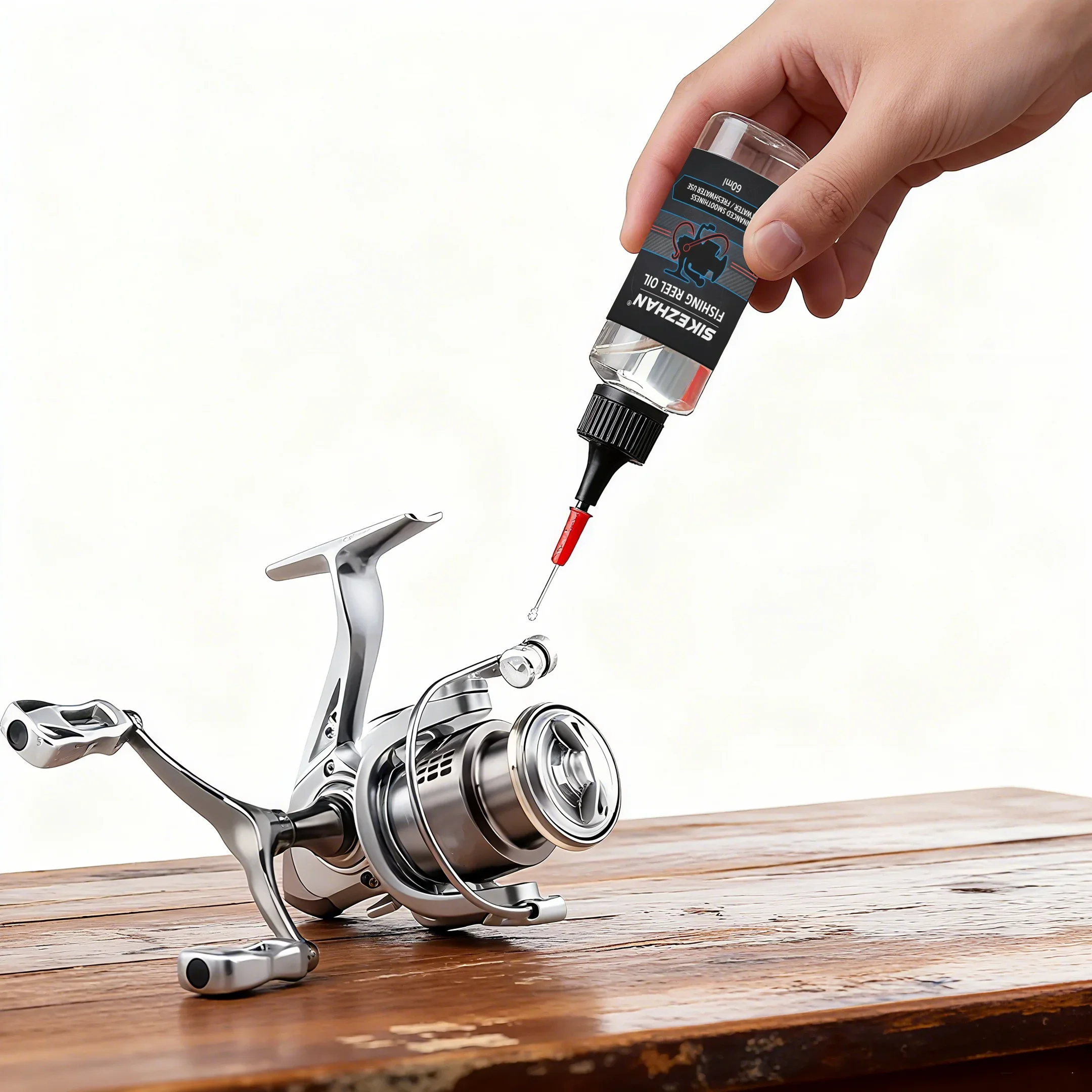 زيت بكرة الصيد بإبرة دقيقة – مزلق بكرة للصب السلس والحماية من التآكل، واستخدام المياه المالحة والمياه العذبة