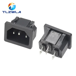 250VAC 10A AC power socket C14 Inlet Power Socket Connector Plug Industrial socket Plug IEC320 C14 3Pin Panel Power Inlet Socket