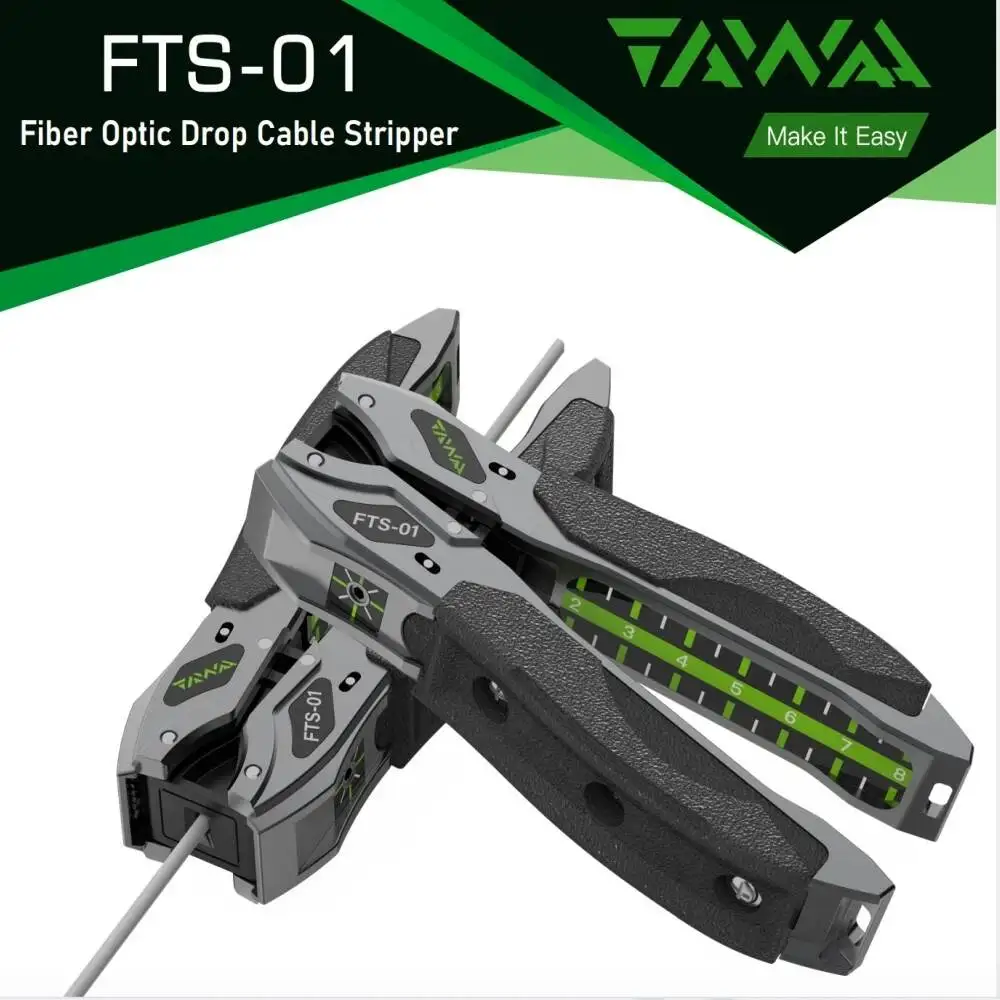 FTS-01 Fiber Optic Drop Cable Stripper Fiber Optic Tools Plier Optical Fiber Optic Drop Cable Stripper