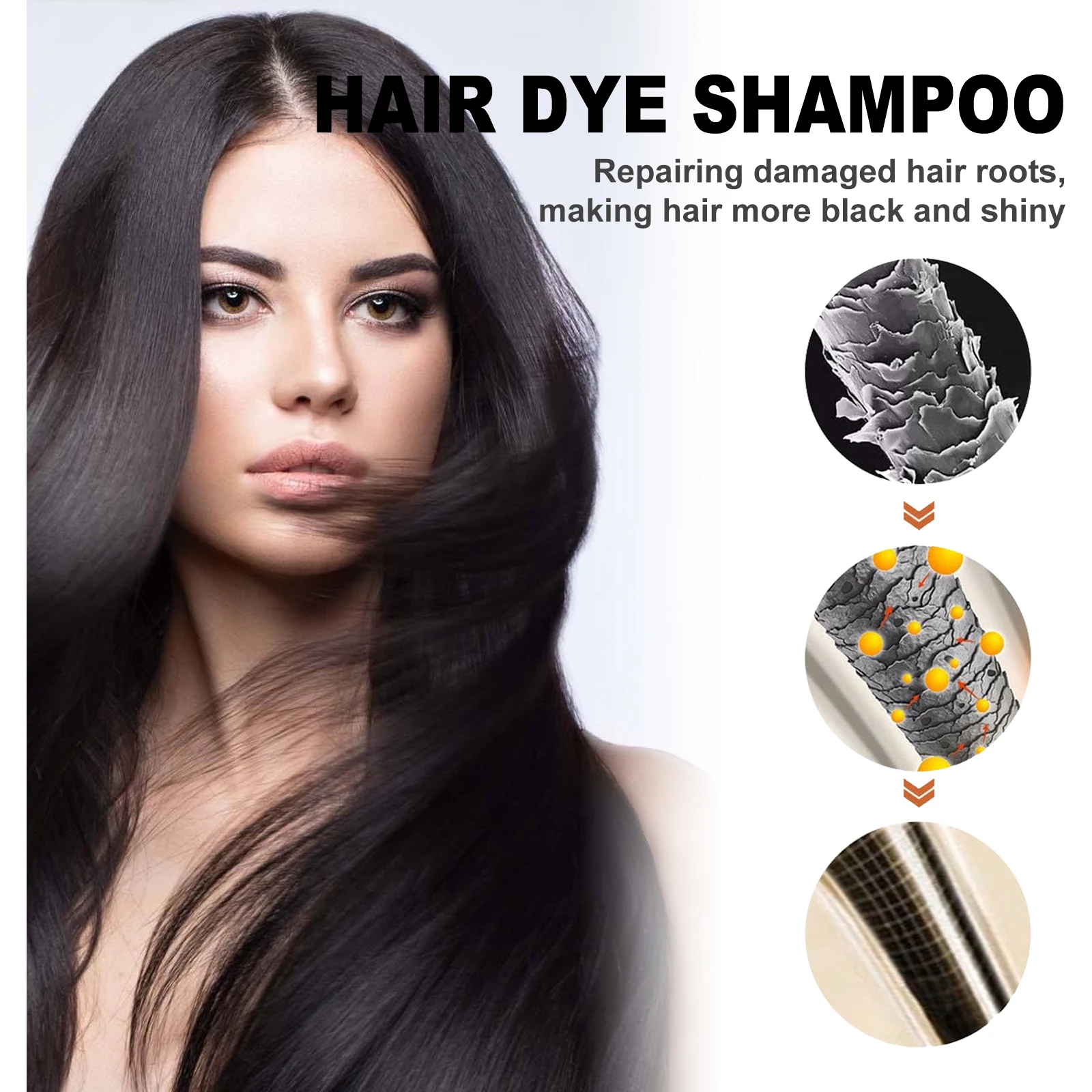 Natural Herbal Hair Dye Shampo - Hair Care Herbal Products ulasan dan harga