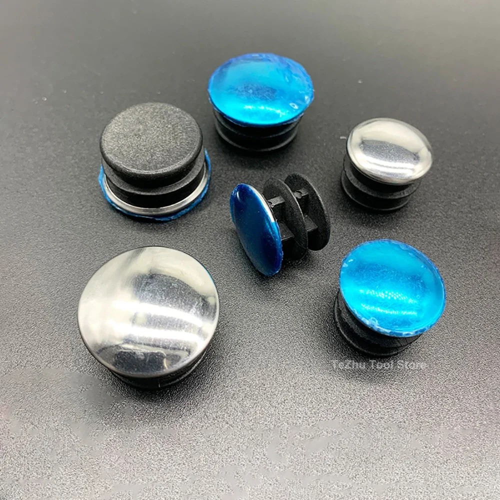 Electroplated Plastic Hole Plug Silver Pipe Plugs Bung Insert Stopper Stainless Steel Tube Blanking End Cover Caps