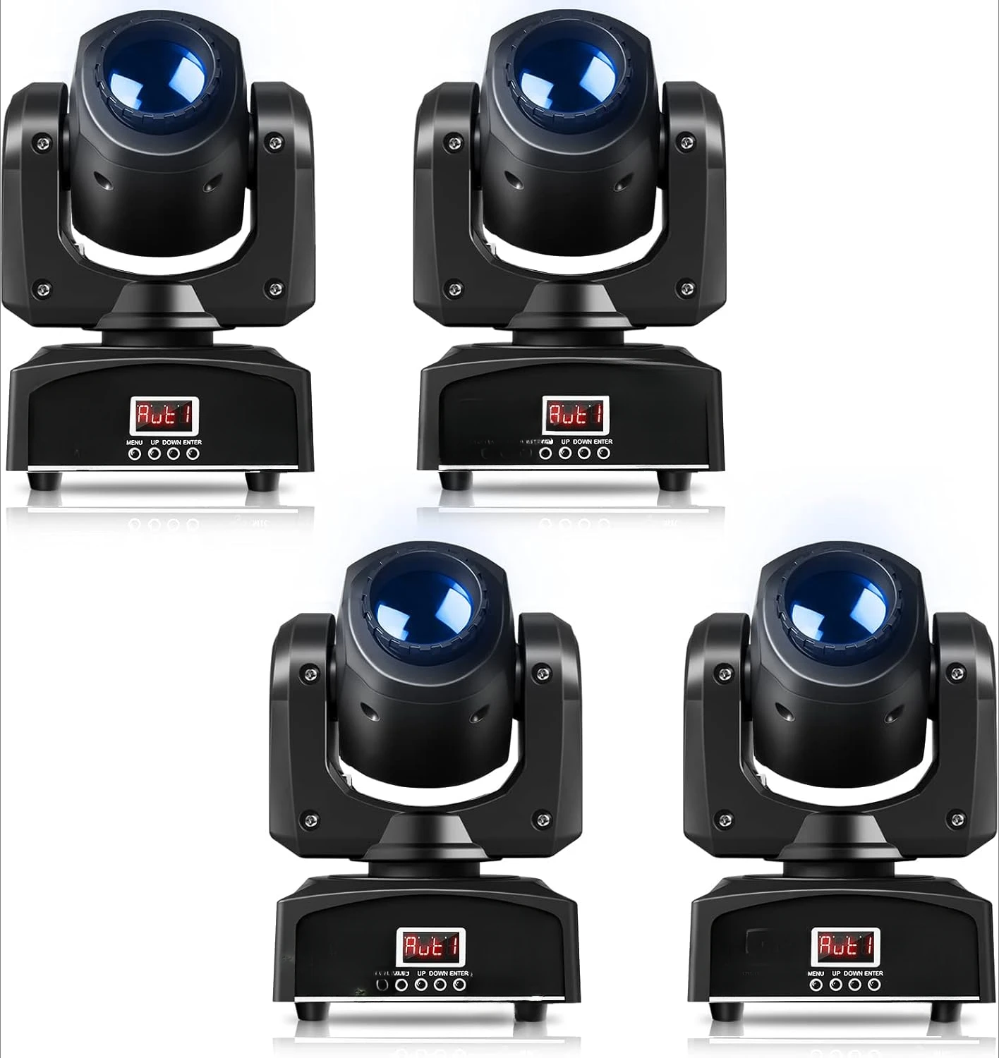 LED Moving Head Light, 25W Moving Head DJ Lights with 7 GOBO 7 Color and Open White Stage Lighting