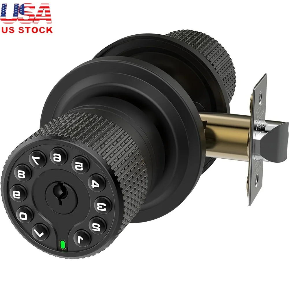 

Electronic Keypad Door Lock Waterproof Auto Lock 50 User Codes Keyless Entry Suited Most Doors