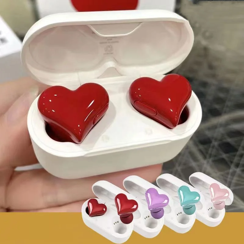 Heartbuds Wireless Earphones TWS Pods for Iphone Earbuds Air NEW Buds2 Pro Women Fashion Pink Gaming Student Headphones Girl Gif