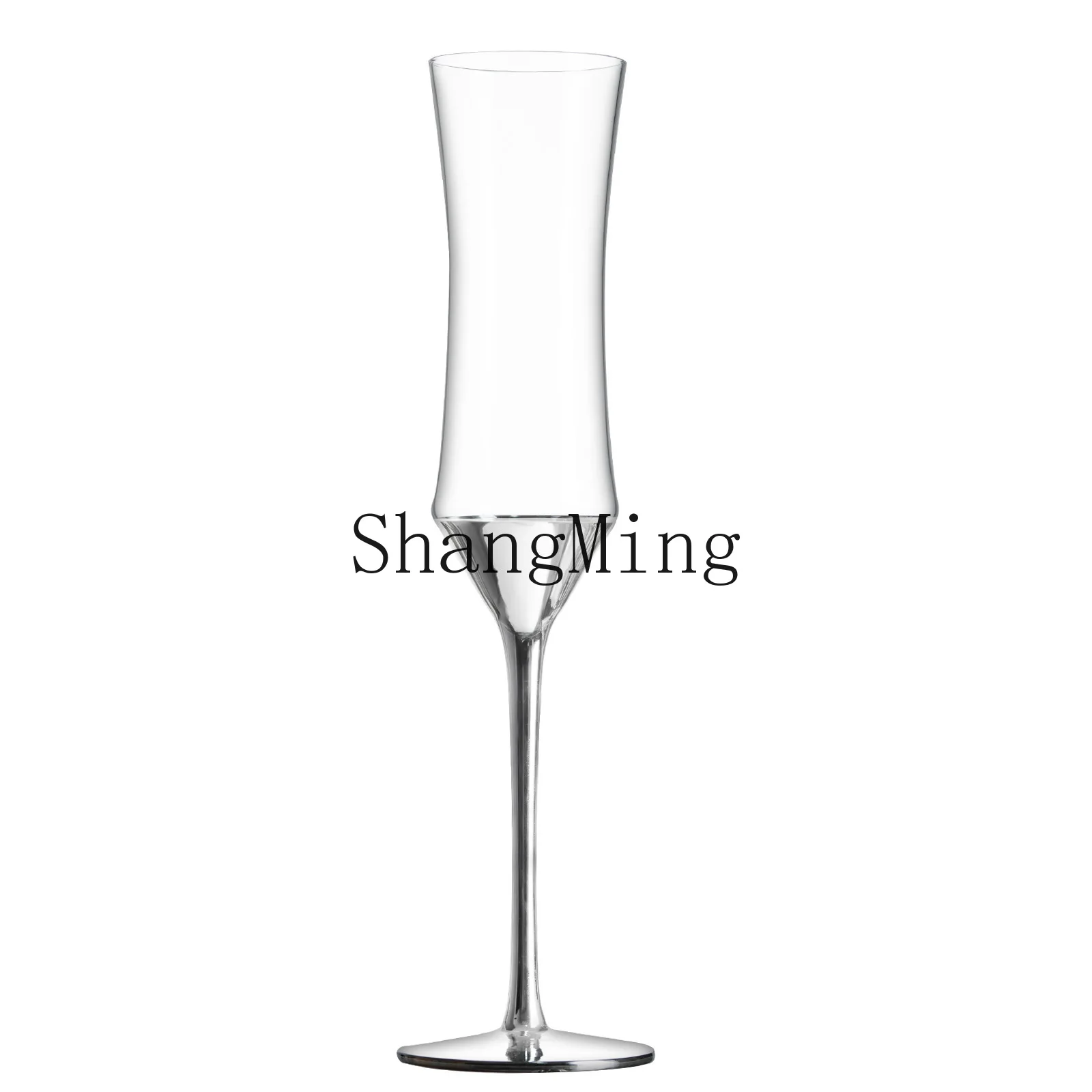 

PYH light luxury champagne cup tall glass crystal cup set wholesale household electroplated sparkling wine glass