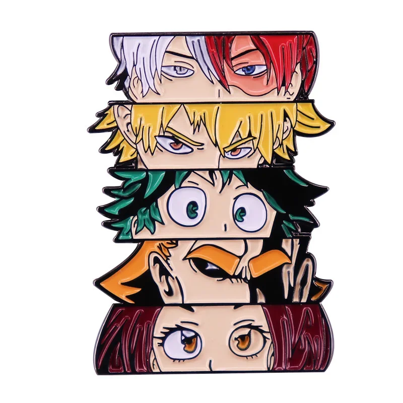 My Same Hero Academia Brooch Anime Characters Series Fashion Coat Lapel Pin Enamel Badge Japanese Cartoon Jewelry Gifts