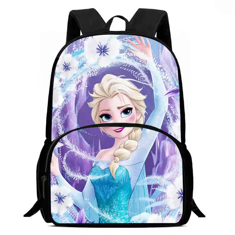 

School Backpack with Front Pocket,Cartoon Fr-oz-en School Bags for Boys Girls,Durable Kids Backpack for Pupil Students