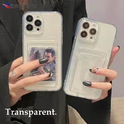 For Xiaomi Redmi A3 13C 12C 11A A1 A2 K70 Pro Note 13 12 Pro Plus 5G 12s Phone Case Transparent Card insert Photo Silicone Cover